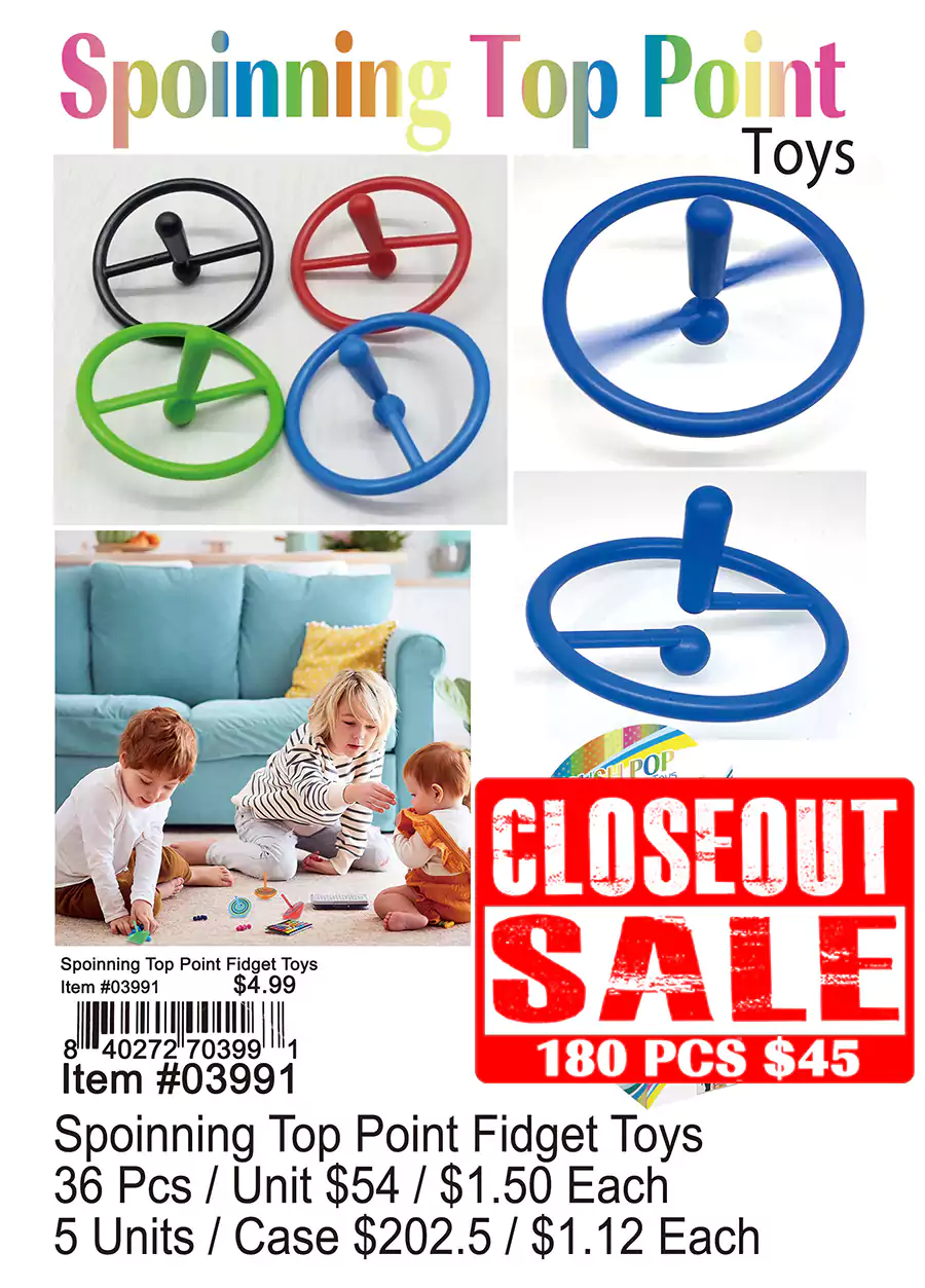 Spinning Top Point - Closeout 180 Pcs.